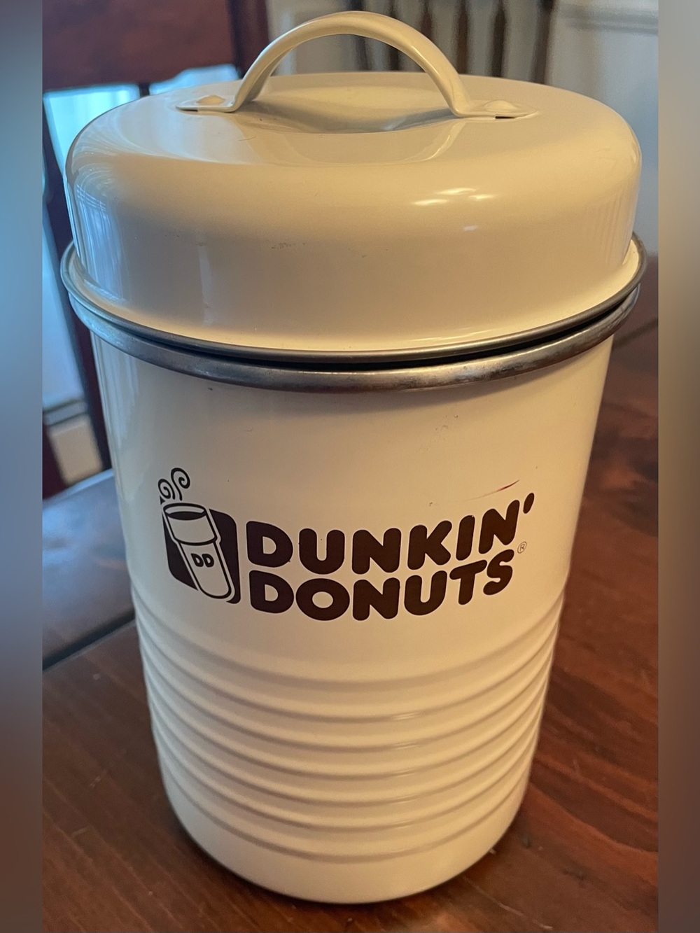 Dunkin’ Donuts Collectible Retro Metal Coffee Canister (2010) - NWOT